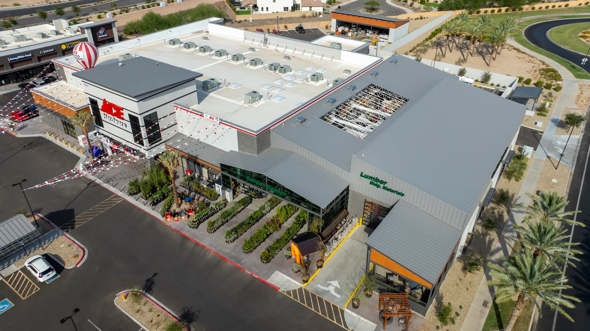 Artie's Ace at Cadence aerial view — site planning by Upward Architects